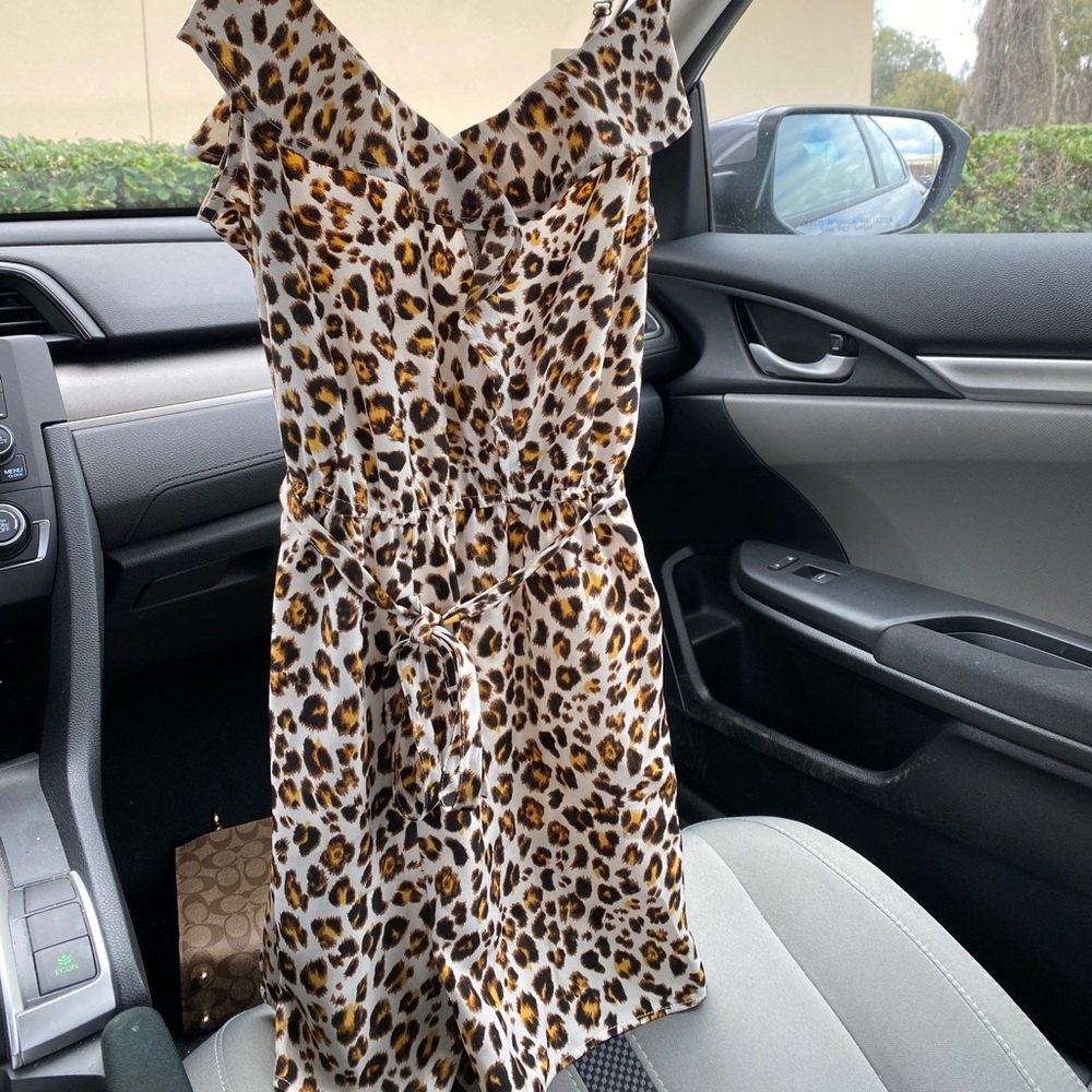 Cheetah print romper